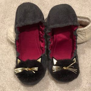Kate Spade cat slippers